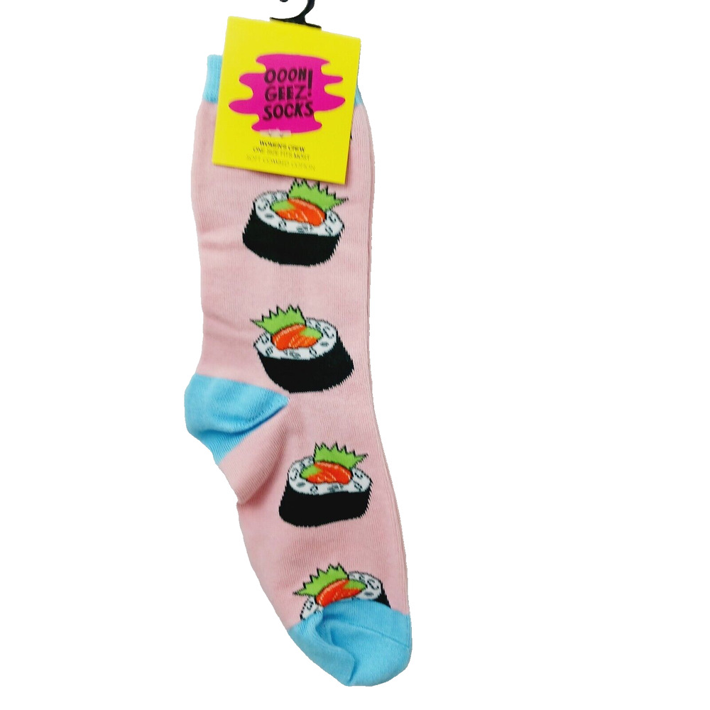 Women Boy Sock OOOH GEEZ! Sushi Tuna Salmon Rice Crab Avocado Bundle & Save
